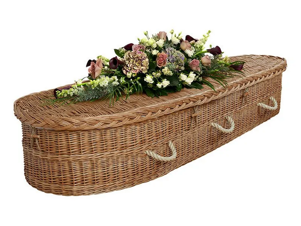 English Willow Coffin - Barringtons Funerals - Bishops Stortford
