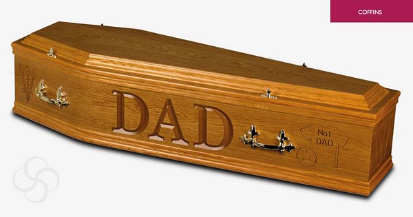 Engraved Wooden Coffin - Barringtons Funeral Directors - Bishops Stortford
