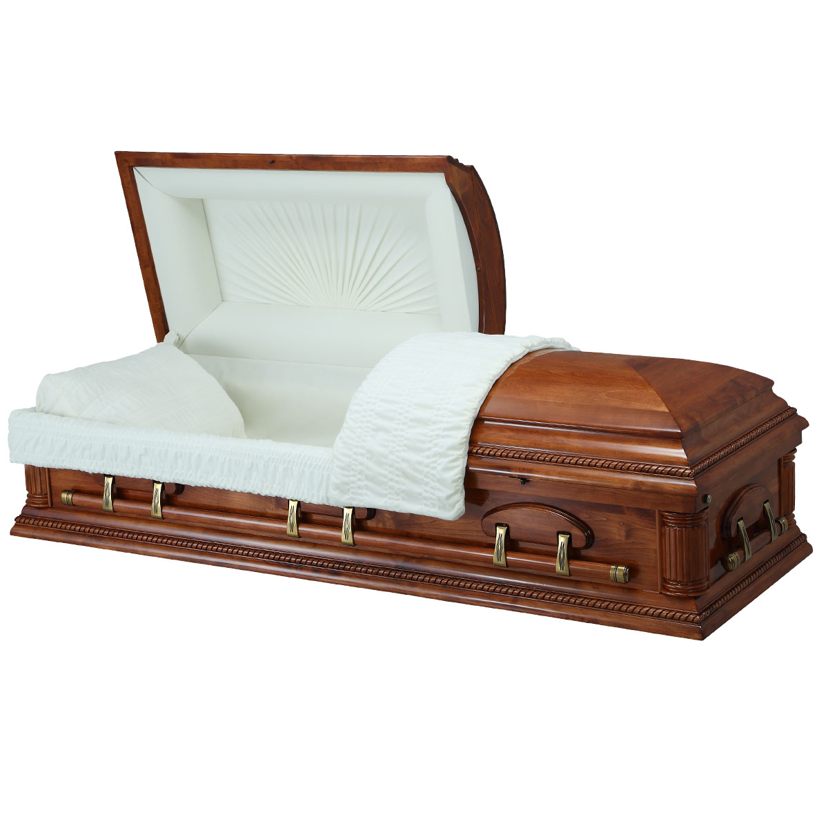 Hardwood American Wood Casket - Barringtons Funeral Directors, Bishops Stortford